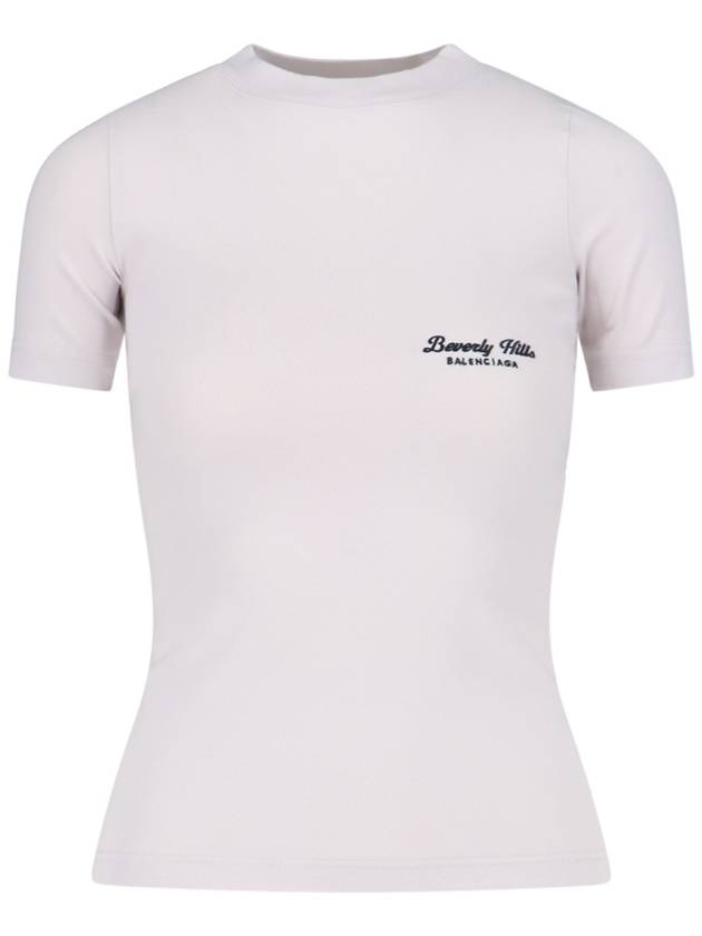 Balenciaga Beverly Hills Short Sleeve T-Shirt White