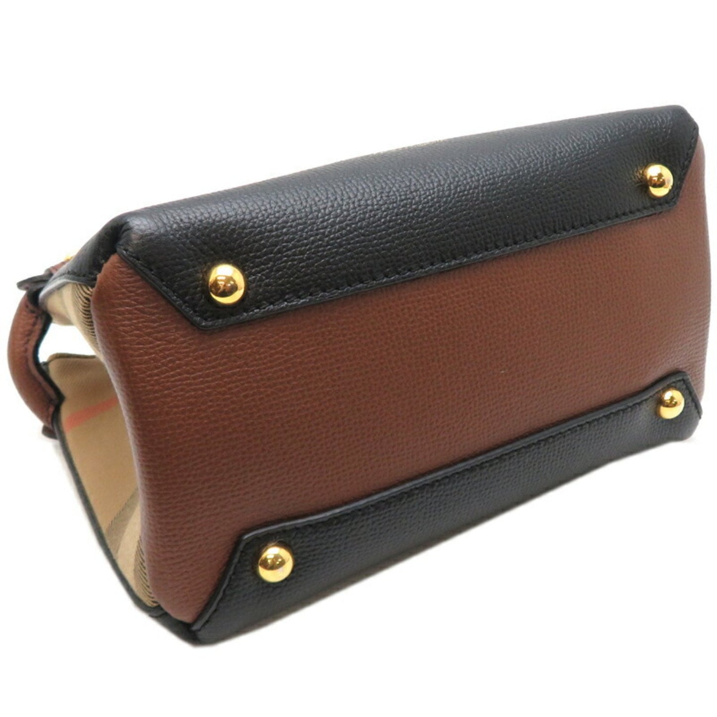 Burberry Leather Cotton Handbag ()