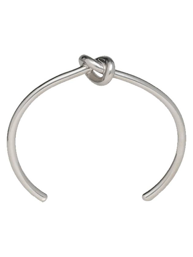 CELINE Knot Extra Thin Brass Bracelet Silver
