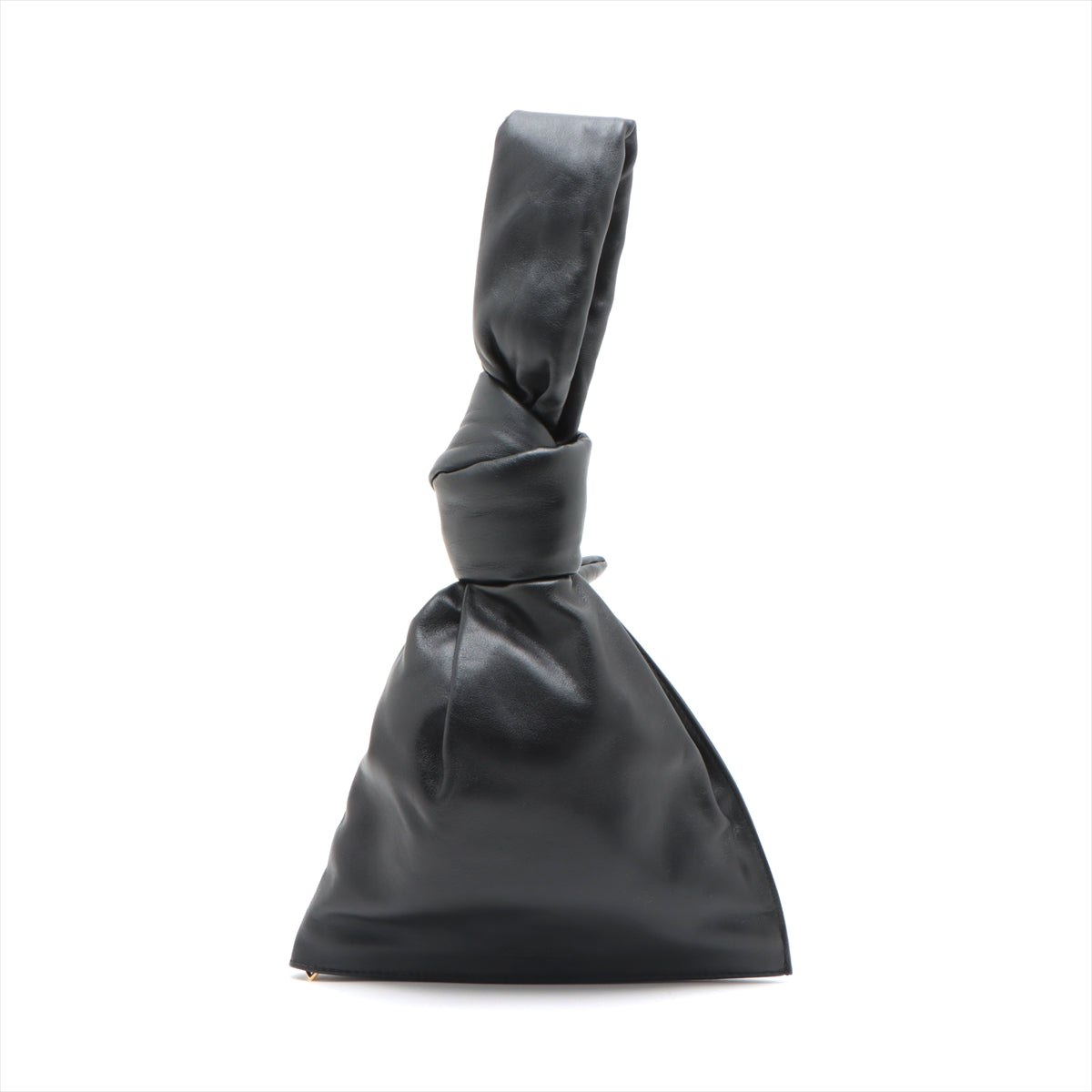 Bottega Veneta Mini Twisted Leather Handbag Black