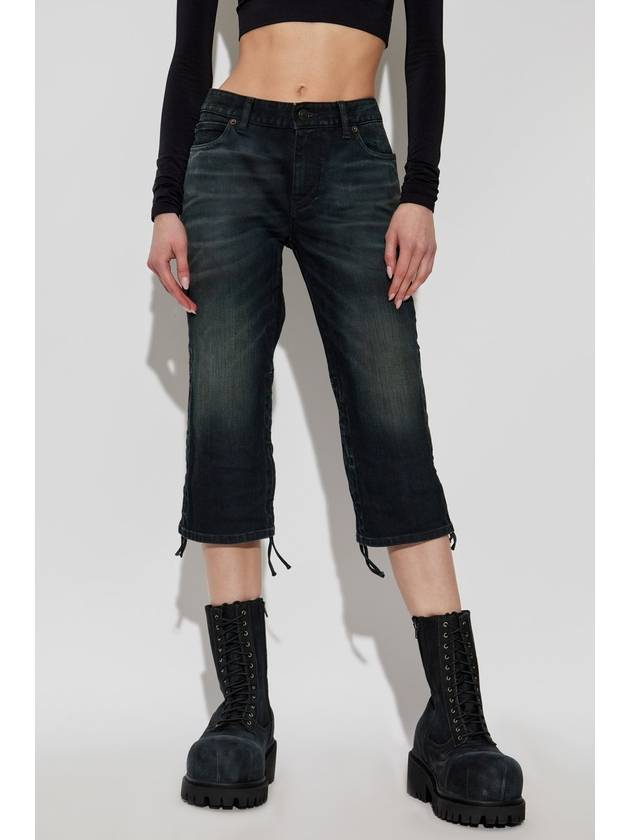 Balenciaga Balenciaga Denim Shorts, Women's, Black