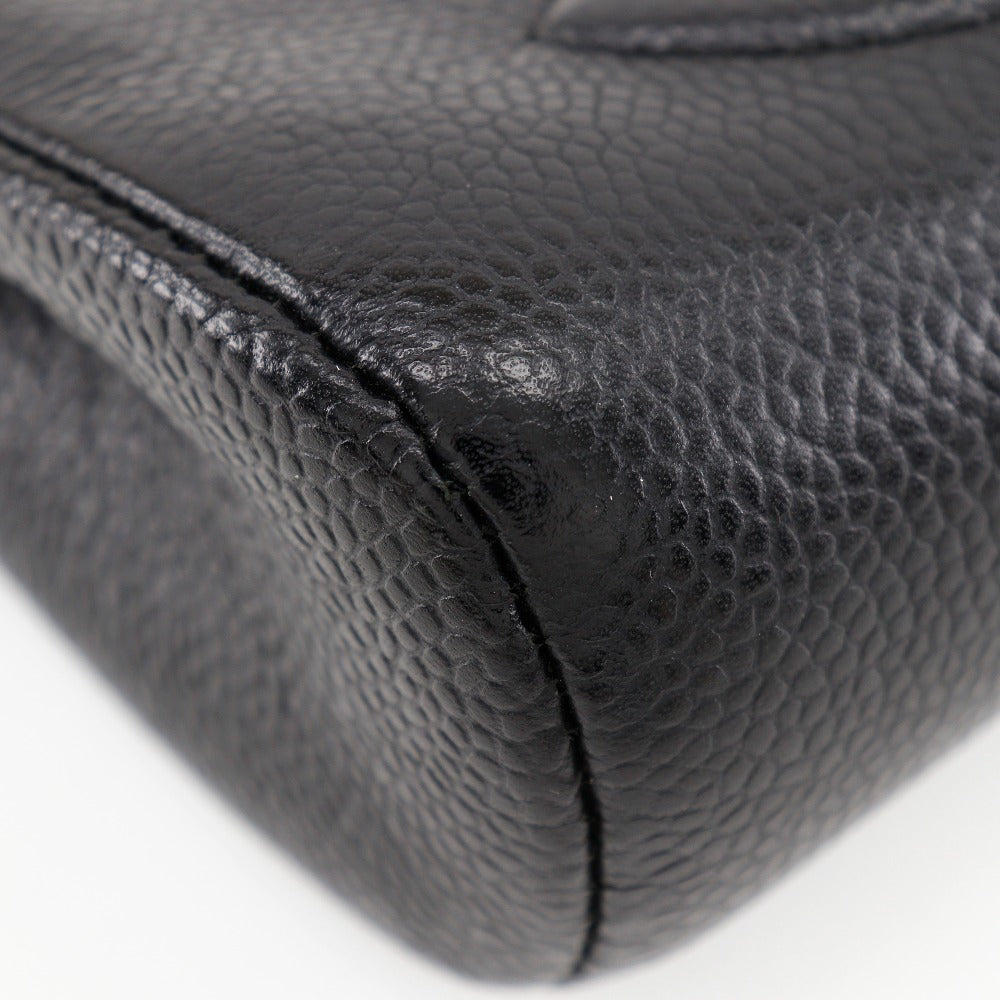 Chanel A01436 Caviar S French Black Cosmetic Pouch