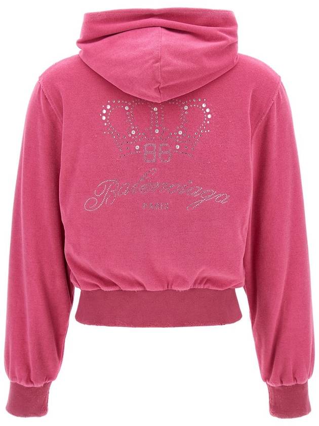 Balenciaga Balenciaga Rhinestone Logo Hoodie