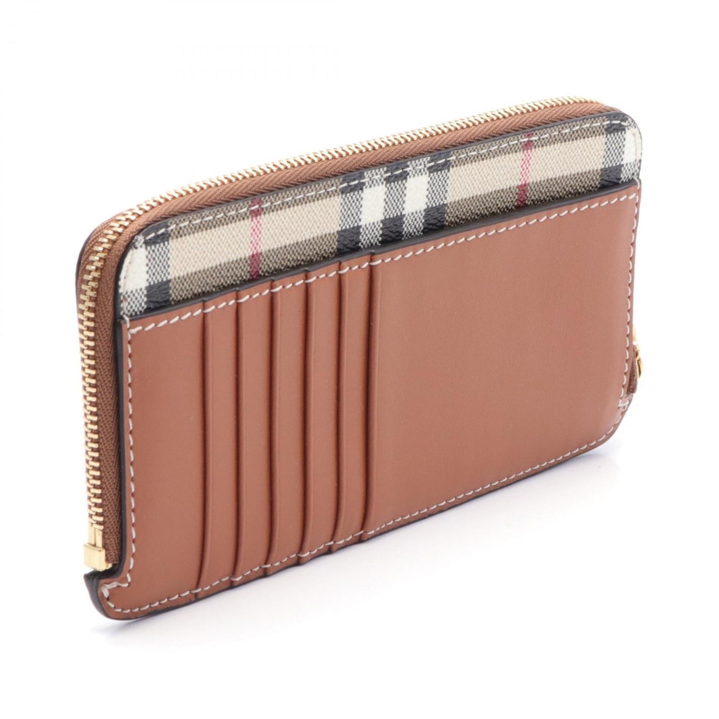 Burberry Coated Canvas Leather Card Case ()