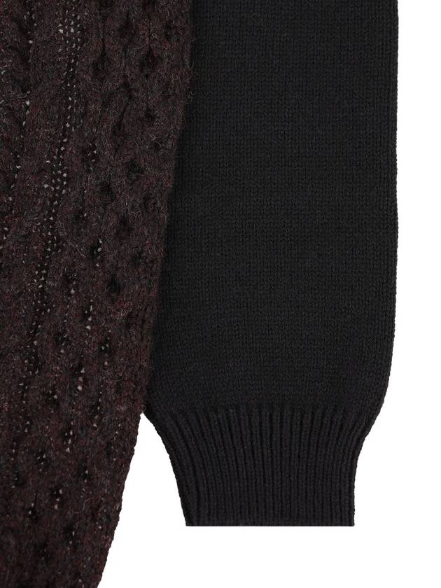 Fendi Long Sleeve Wool Turtleneck Dark Purple