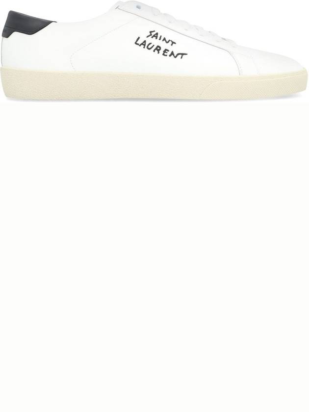 Saint Laurent Court Classic SL 06 Leather Low Top Sneakers White