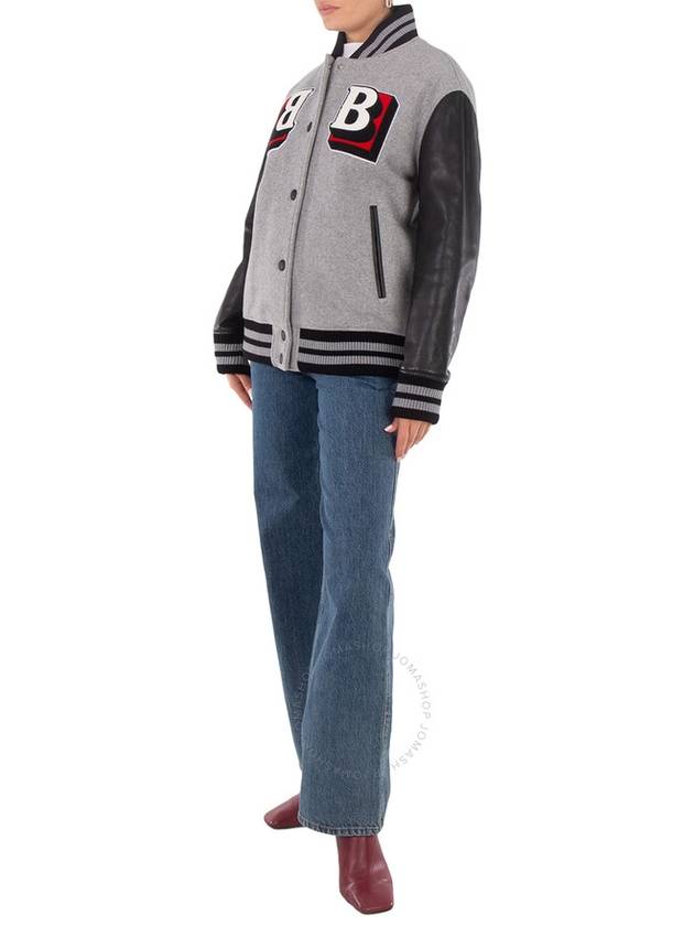 Burberry Burberry Letter Graphic Wool Bomber Jacket Brand Size 10 US Size 8