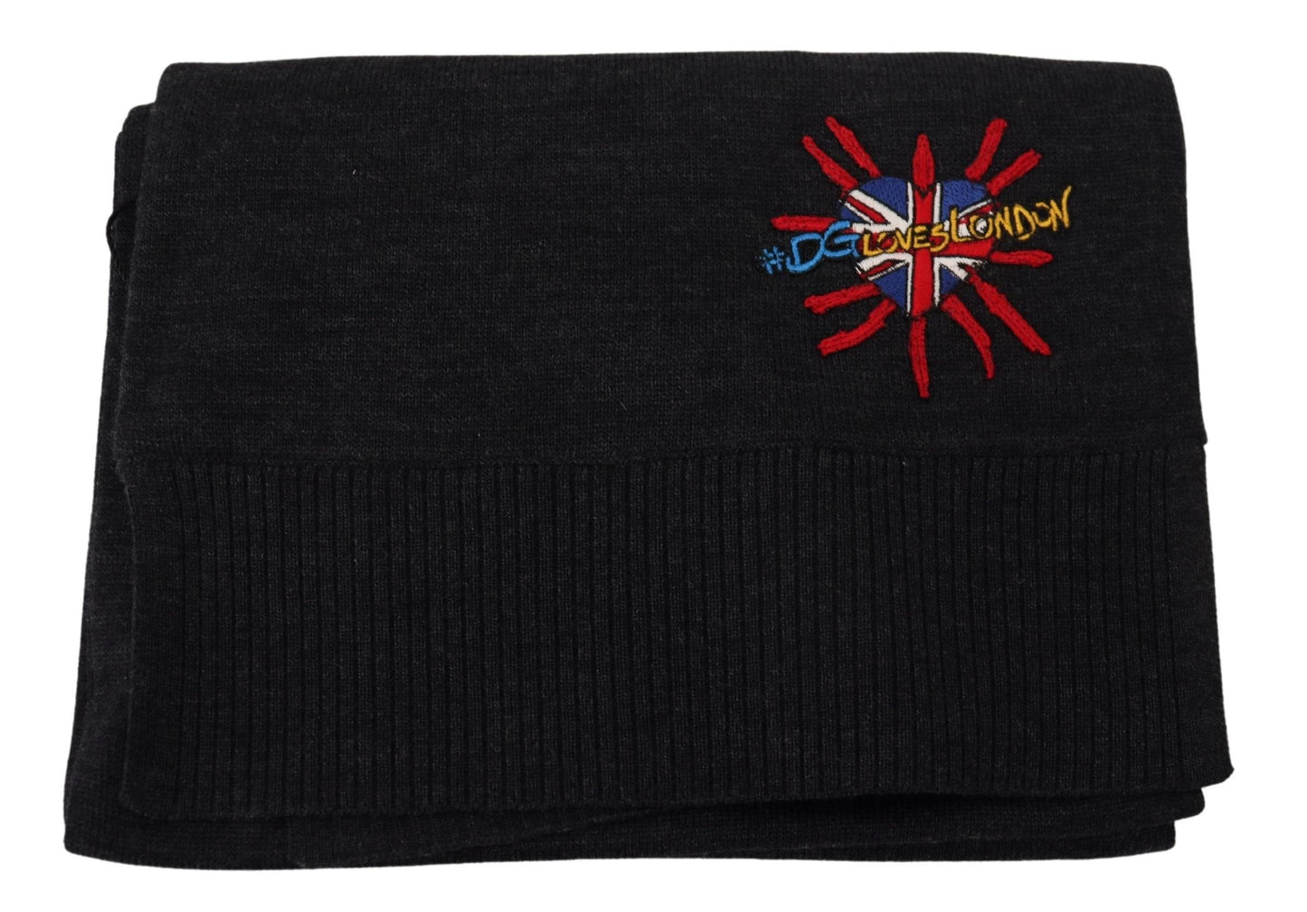 Dolce & Gabbana Black Sacred Heart #DGLovesLondon Wrap Women's Scarf