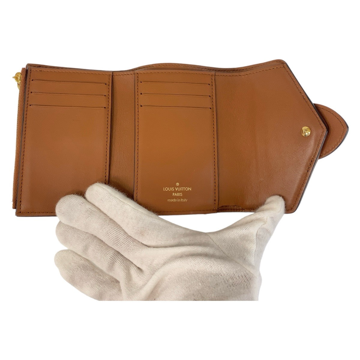 Louis Vuitton Canvas/Leather Compact Wallet M81393