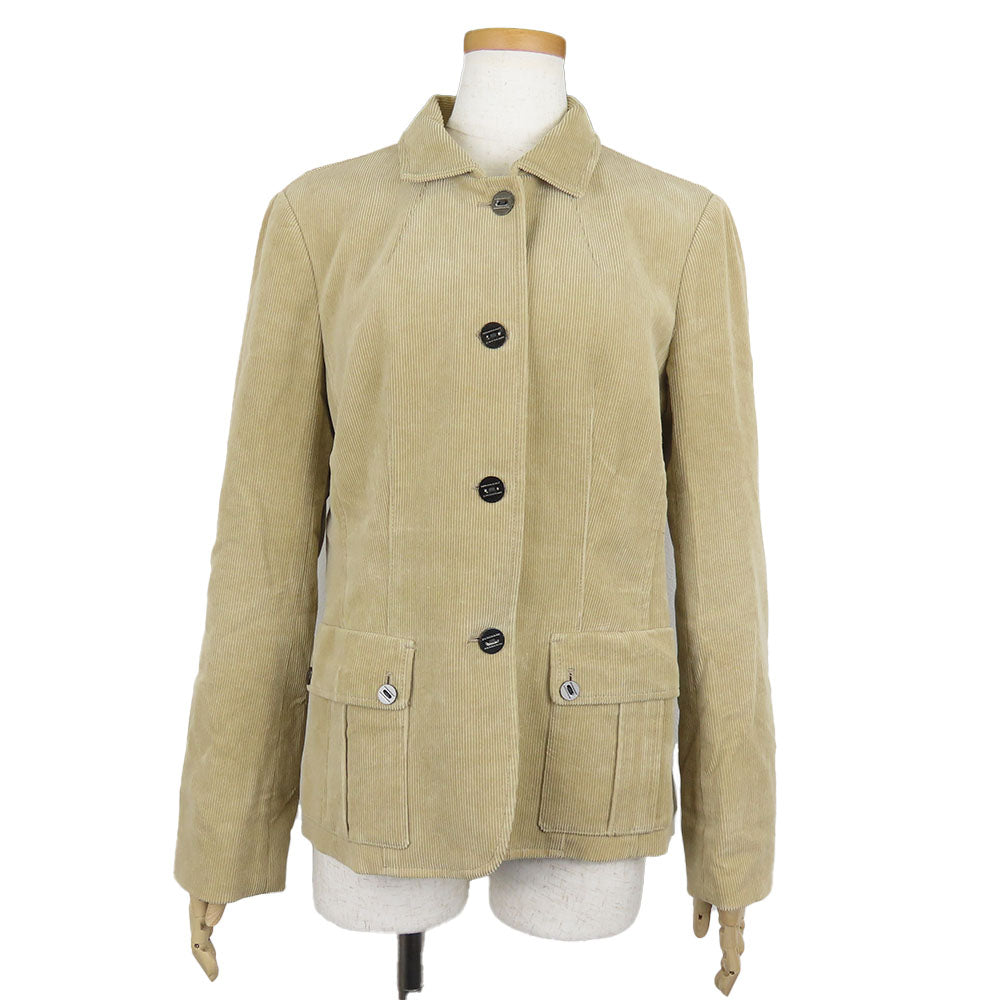 Burberry Corduroy Tailored Jacket 38 Beige