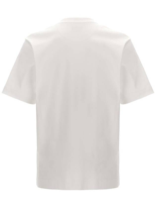 Fendi O'Lock Patch Pocket Cotton Short Sleeve T-Shirt White