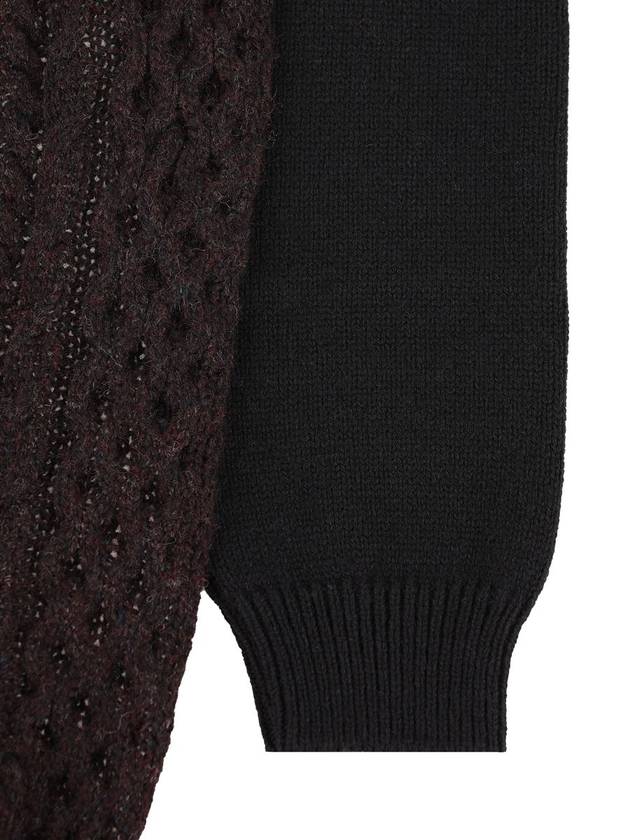 Fendi Long Sleeve Wool Turtleneck Dark Purple