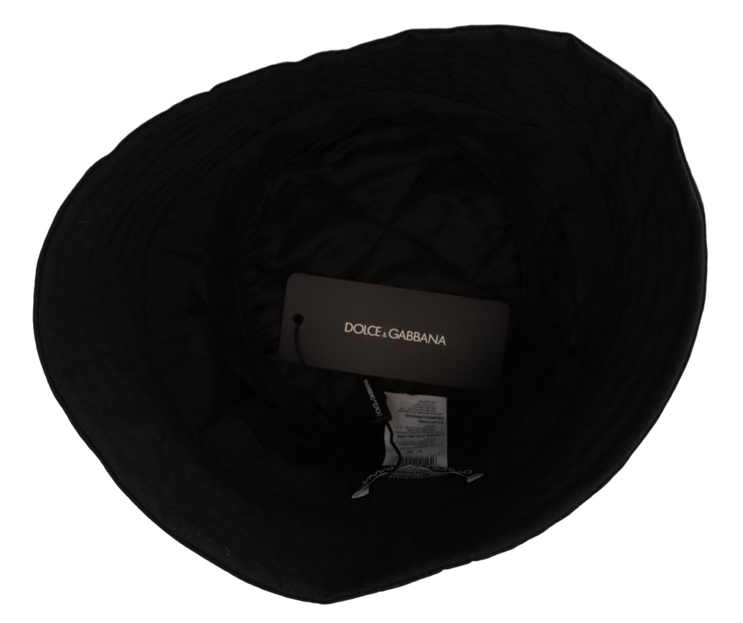 Dolce & Gabbana Black Nylon Women Bucket Cap Women's Hat
