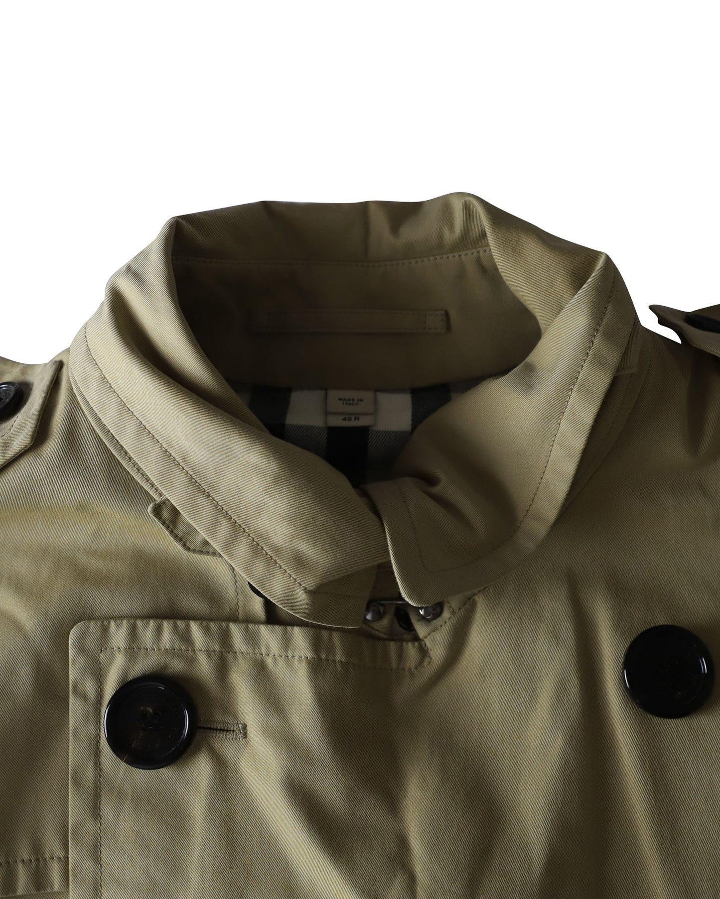 Burberry Britton Trench Coat in Honey Beige Cotton