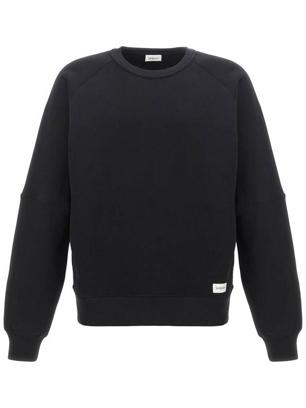 Saint Laurent Cotton Sweatshirt Black