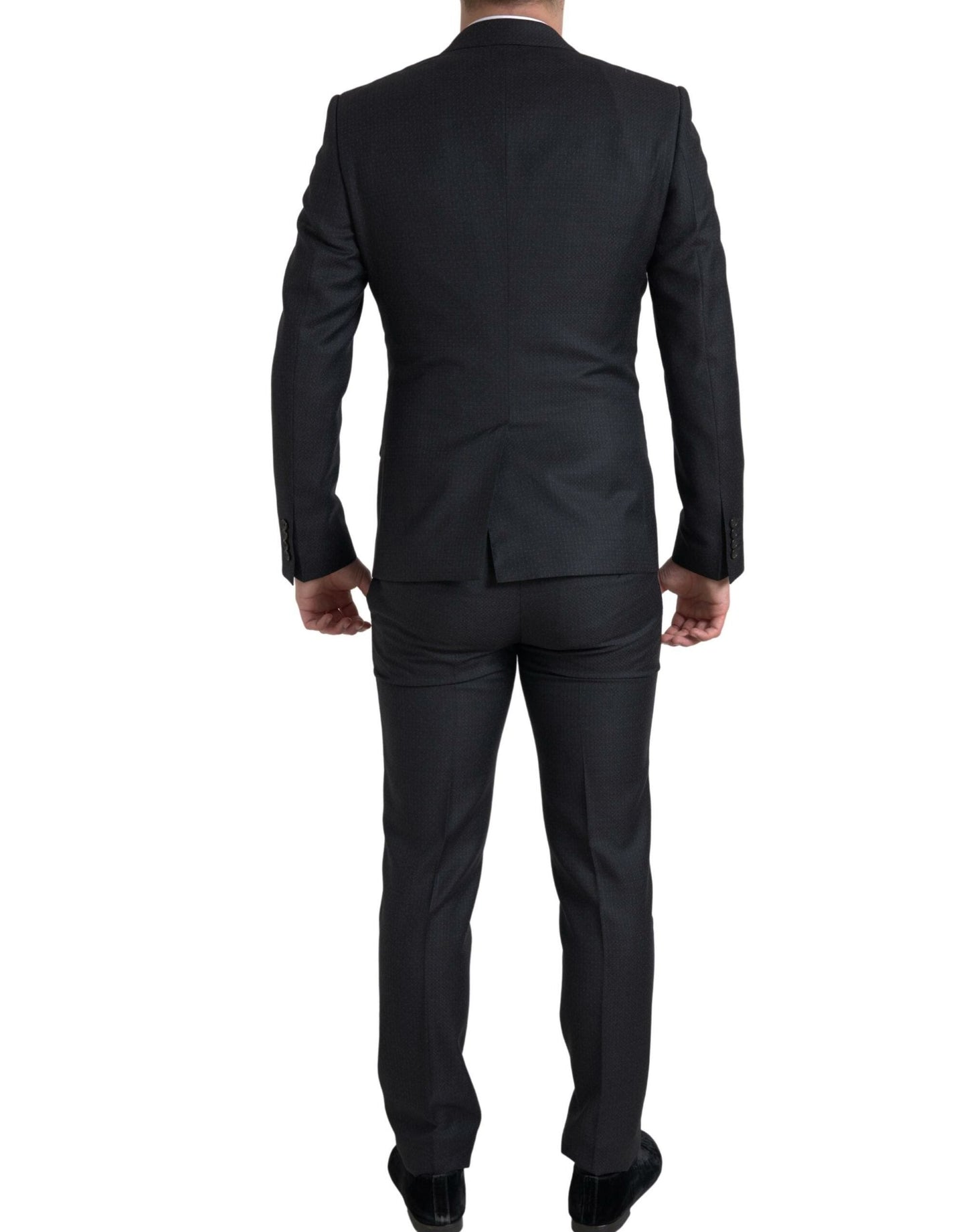 Dolce & Gabbana Black 3 Piece Single Breasted MARTINI Men's Suit