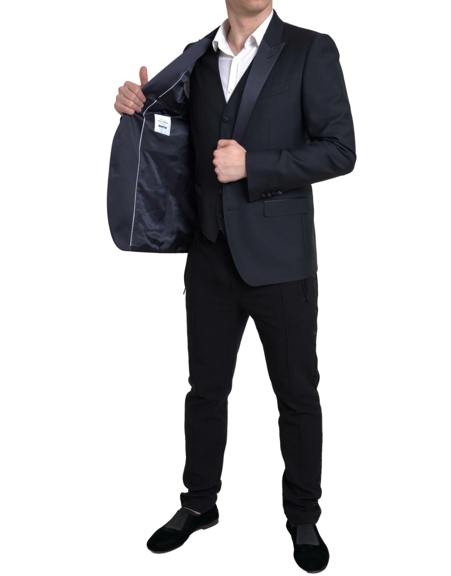 Dolce & Gabbana Blue 2 Piece Single Breasted MARTINI Men's Suit