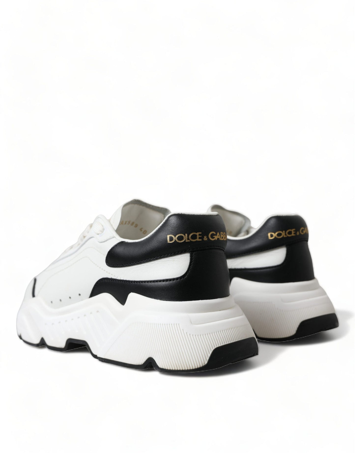 Dolce & Gabbana White Black Low Top Daymaster Sneakers Women's Shoes
