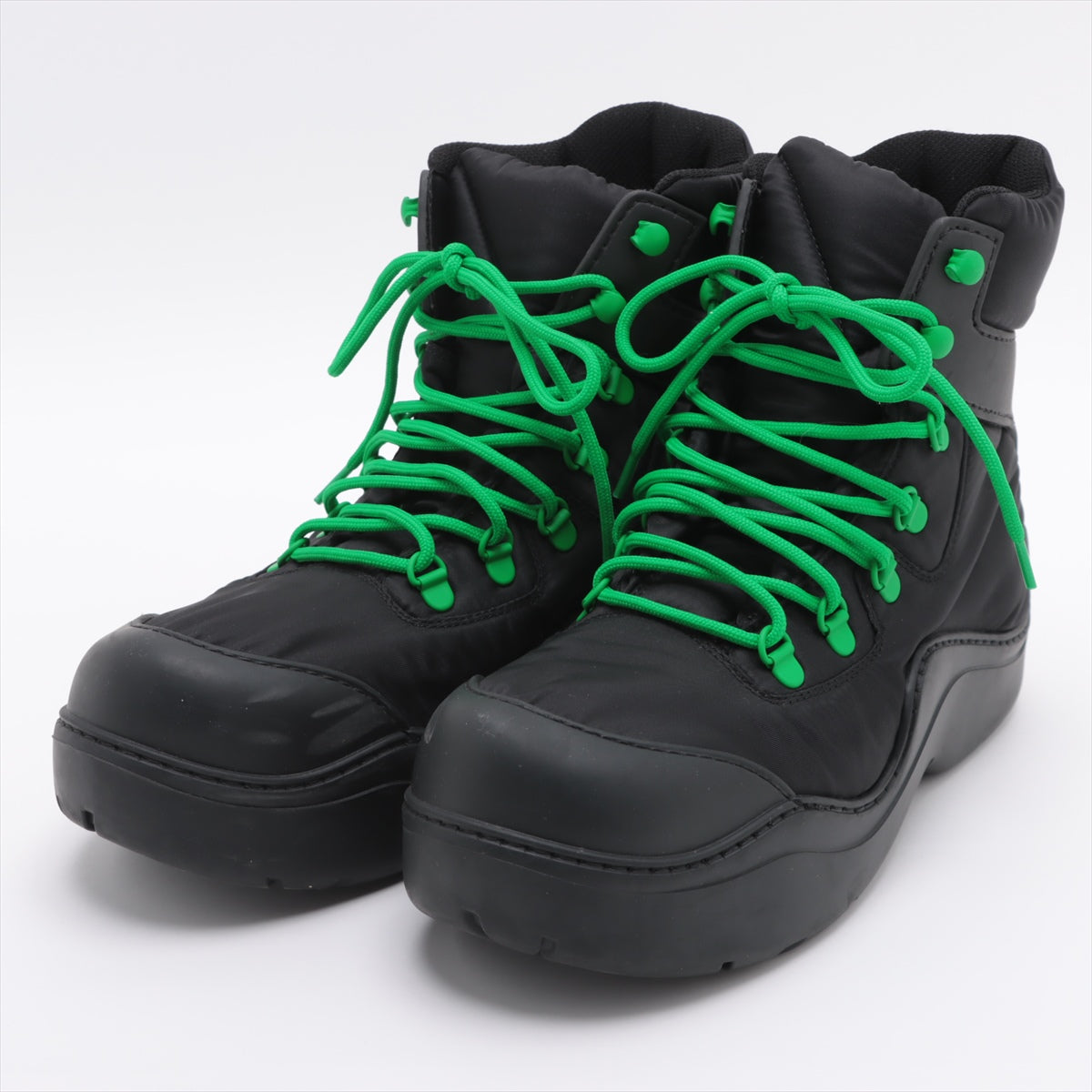 Bottega Veneta Nylon Boots 39 Unisex Black Bomber Paddle Boots