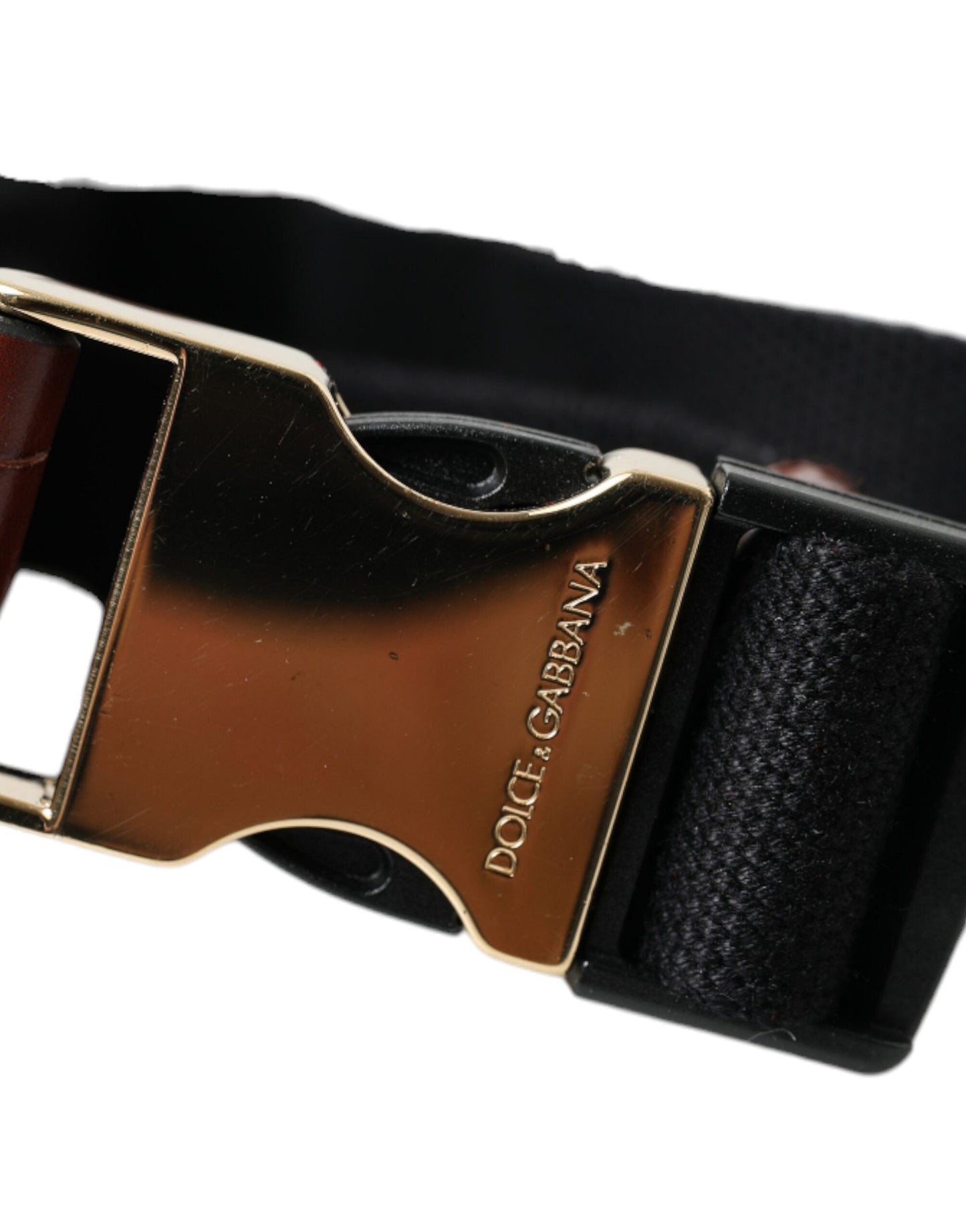 Dolce & Gabbana Brown Alligator Leather Airpods Case Coin Purse Women's Wallet