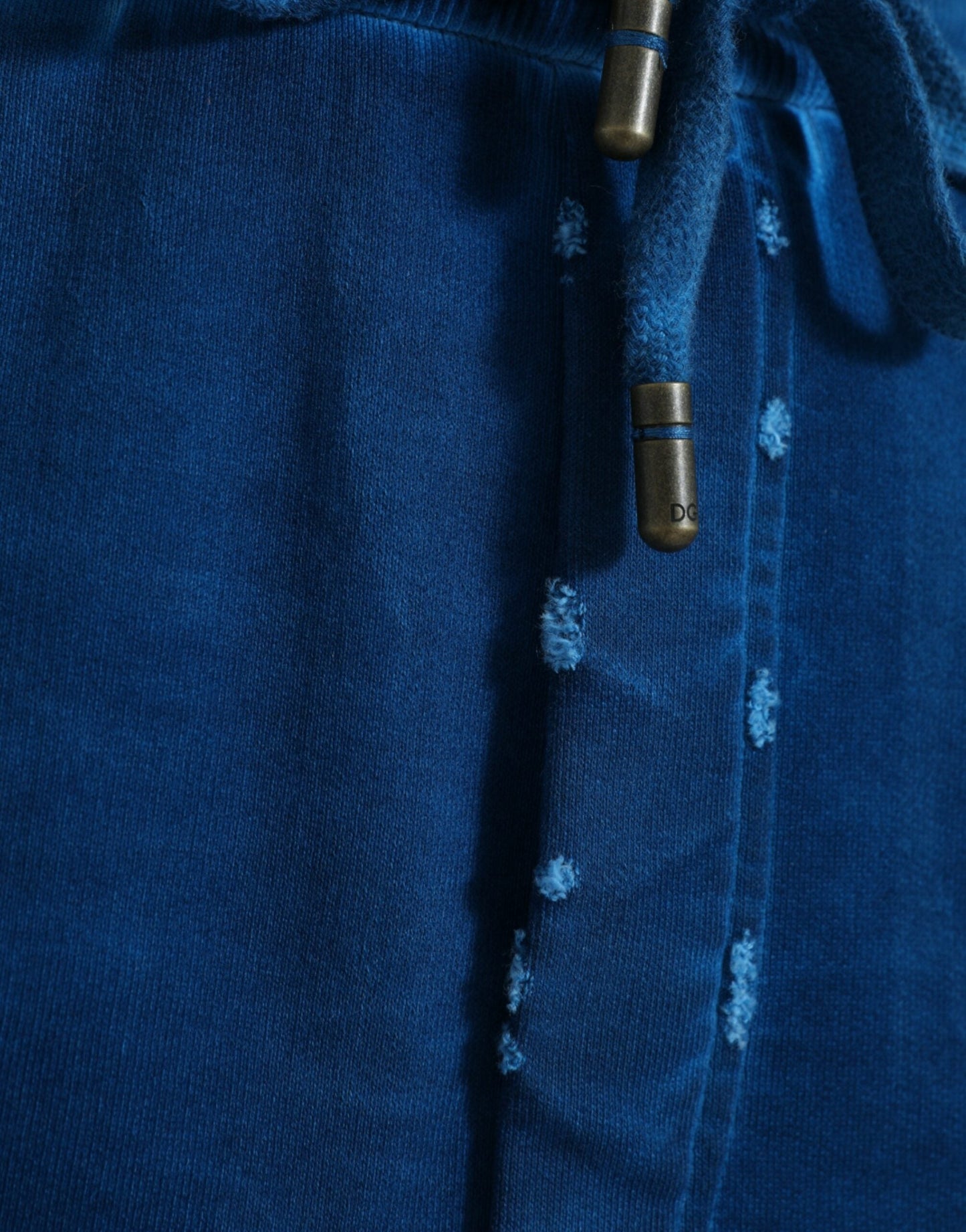 Dolce & Gabbana Blue Logo Cotton Jogger SweatWomen's Women's Pants