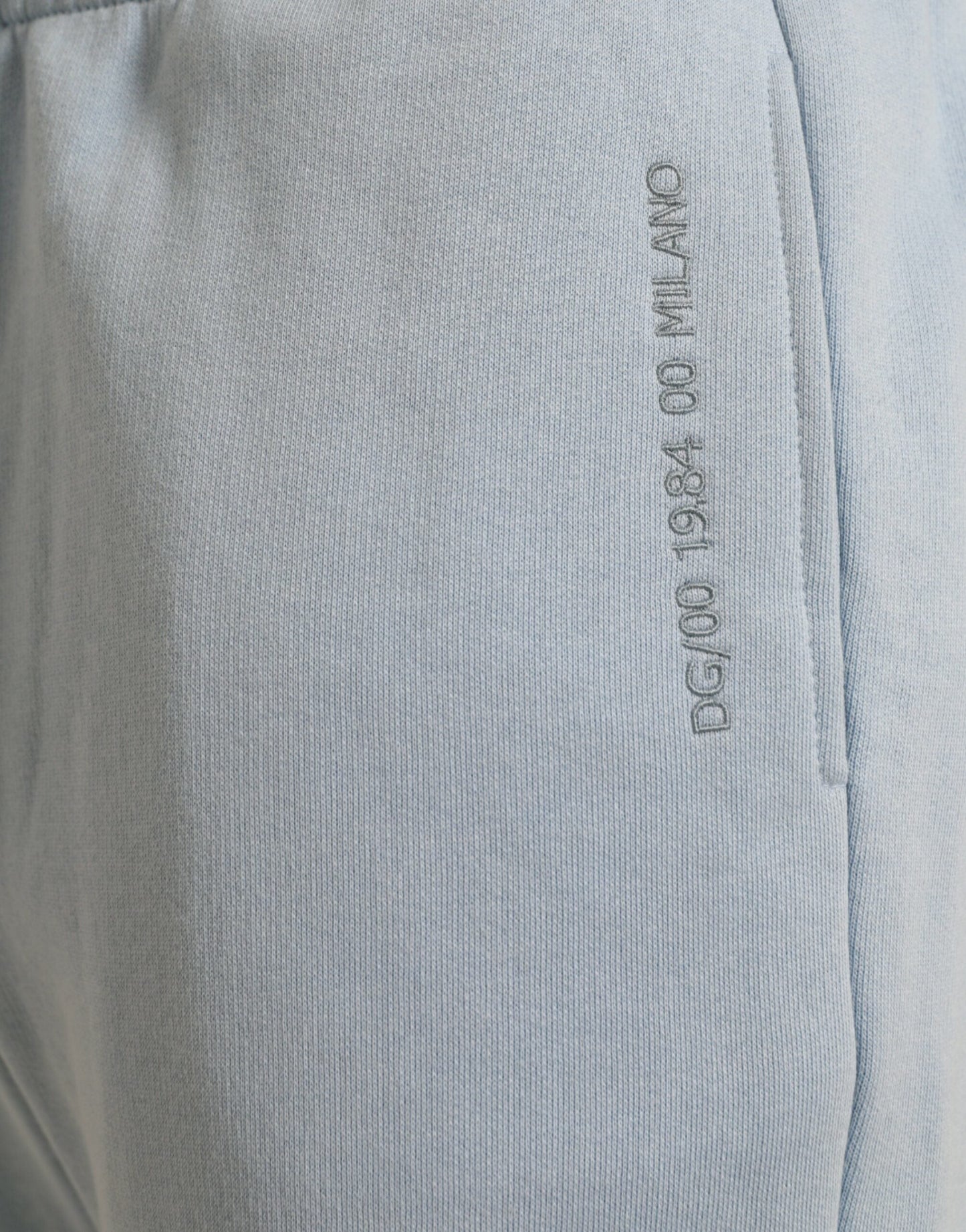 Dolce & Gabbana Light Blue Cotton SweatMen's Men Jogger Men's Pants