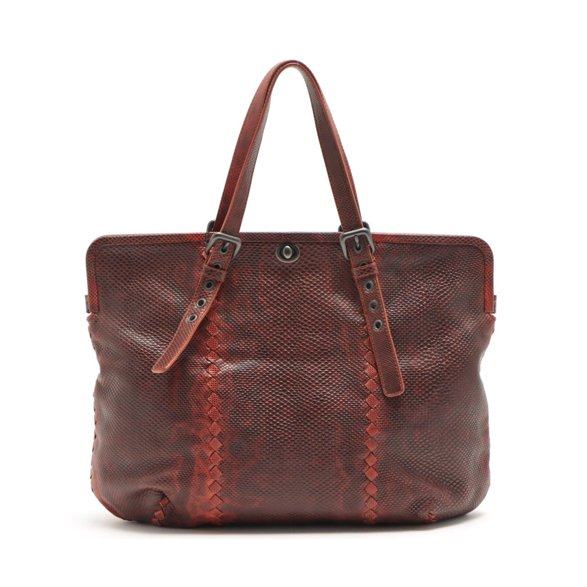 Bottega Veneta Intrecciato Rizard Tote Bag Brown Earl