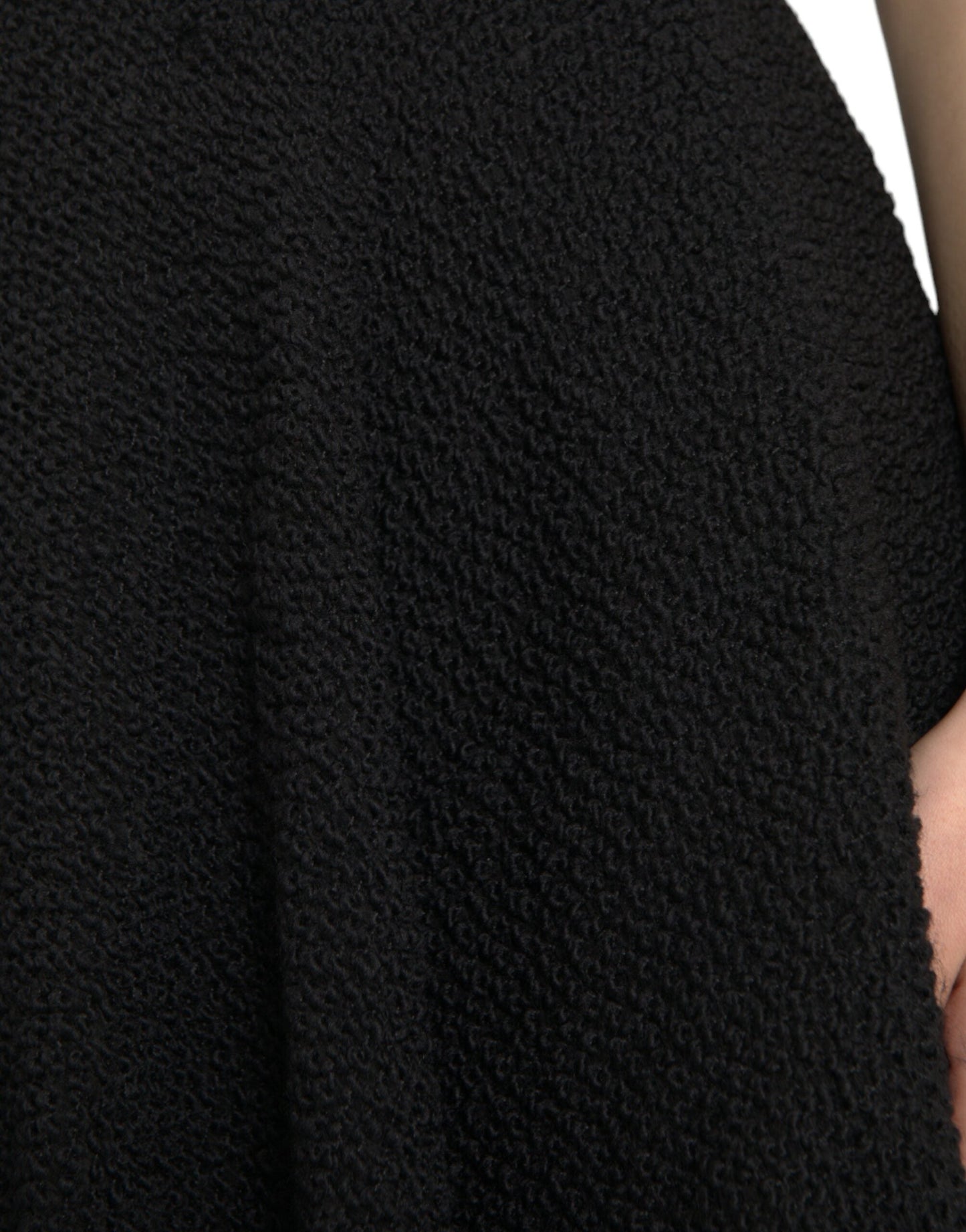 Dolce & Gabbana Black High Waist A-line Knee Length Women's Skirt