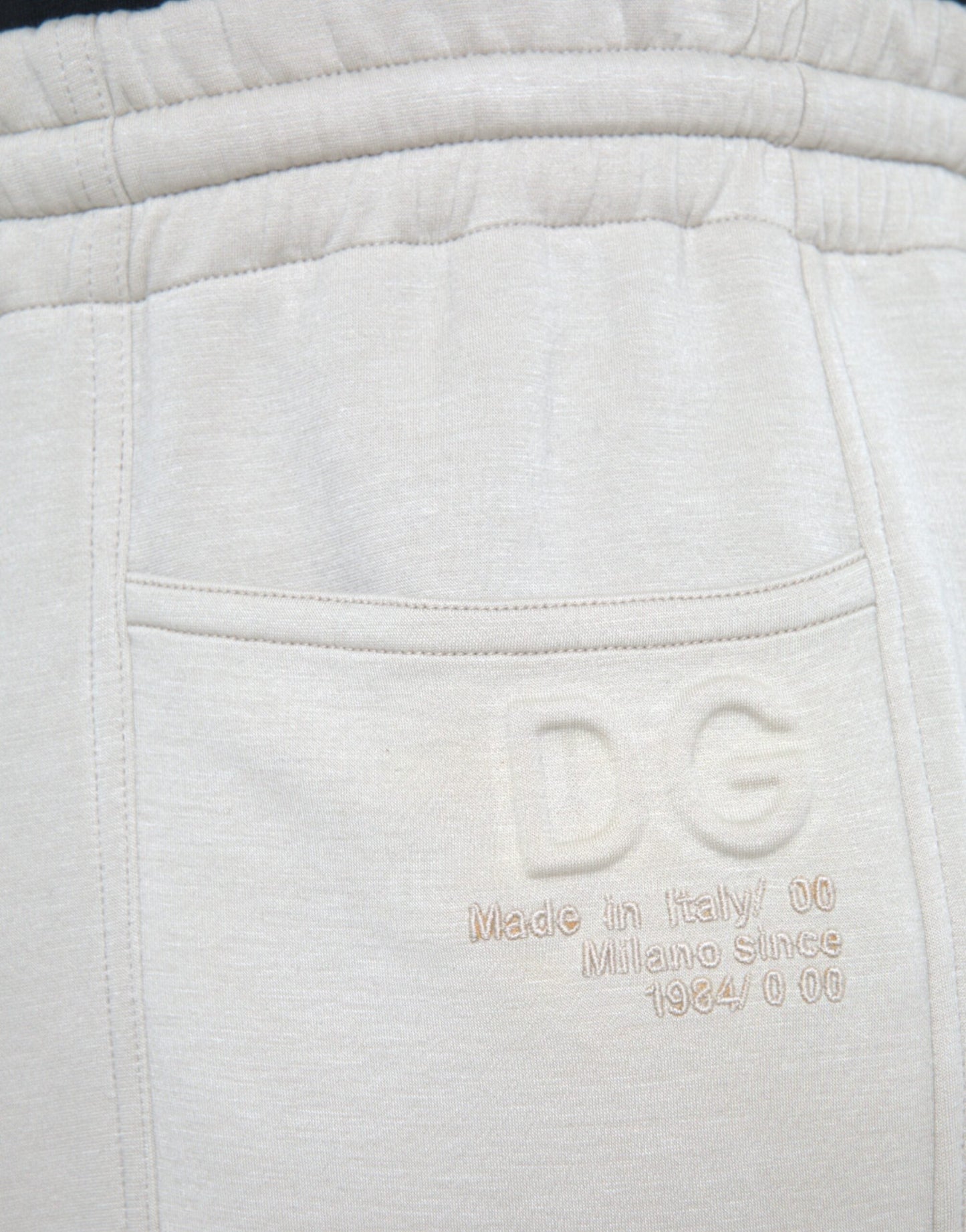Dolce & Gabbana Off White Viscose Cargo Jogger SweatMen's Men's Pants