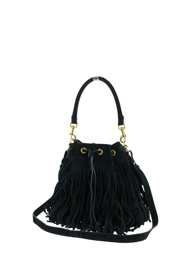 Saint Laurent YSL Emmanuel fringe bucket shoulder bag