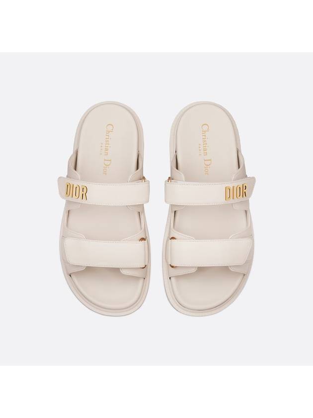 Act Logo Strap Slippers White Dior