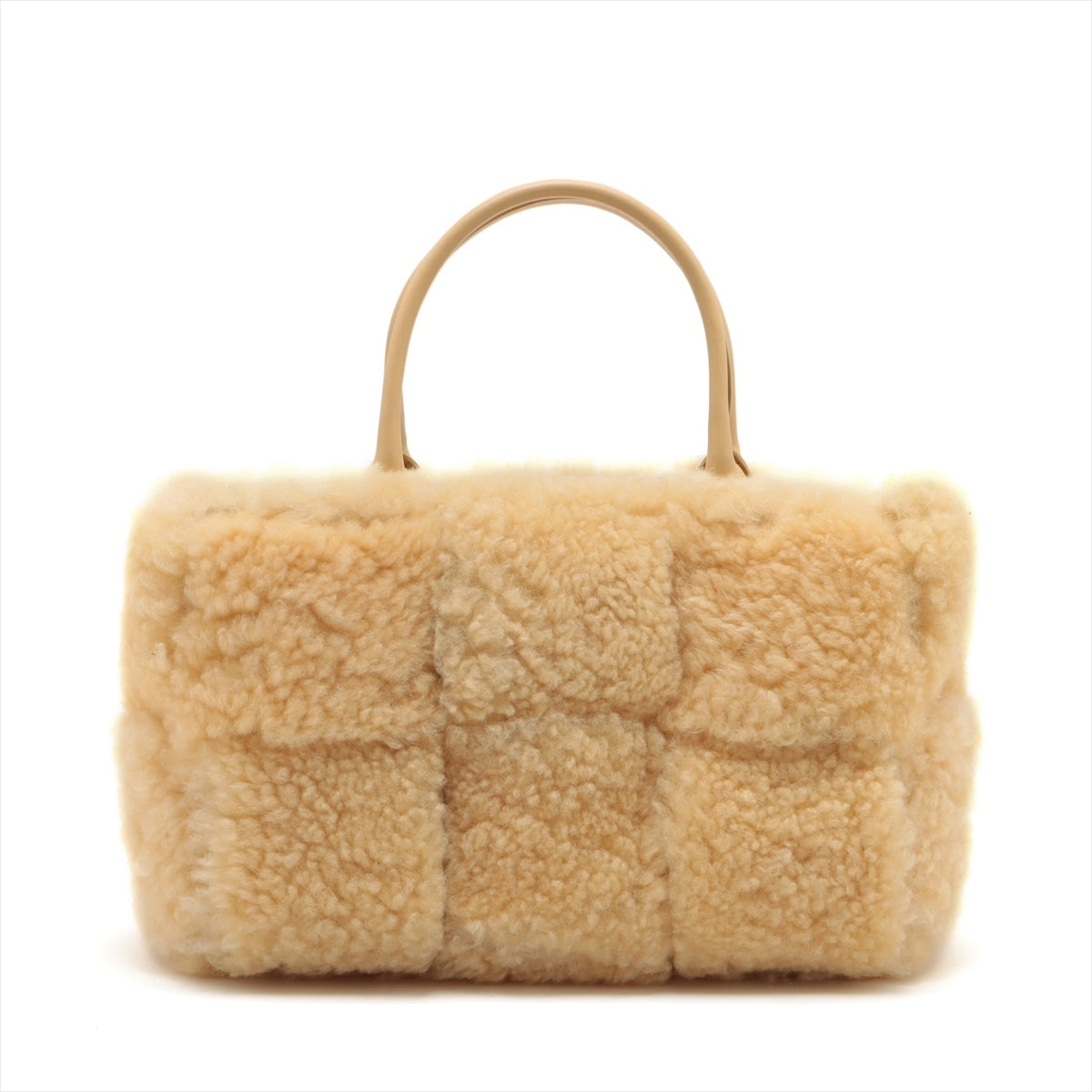 Bottega Veneta Maxine Introduction The Alcohol Mouton Leather 2WAY Tote Bag Yellow