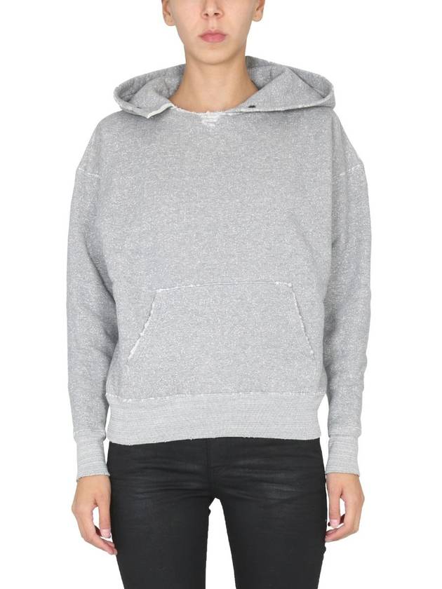 Saint Laurent Distress Hooded Sweatshirt 704159 Y36XQ 1450 B0110815588