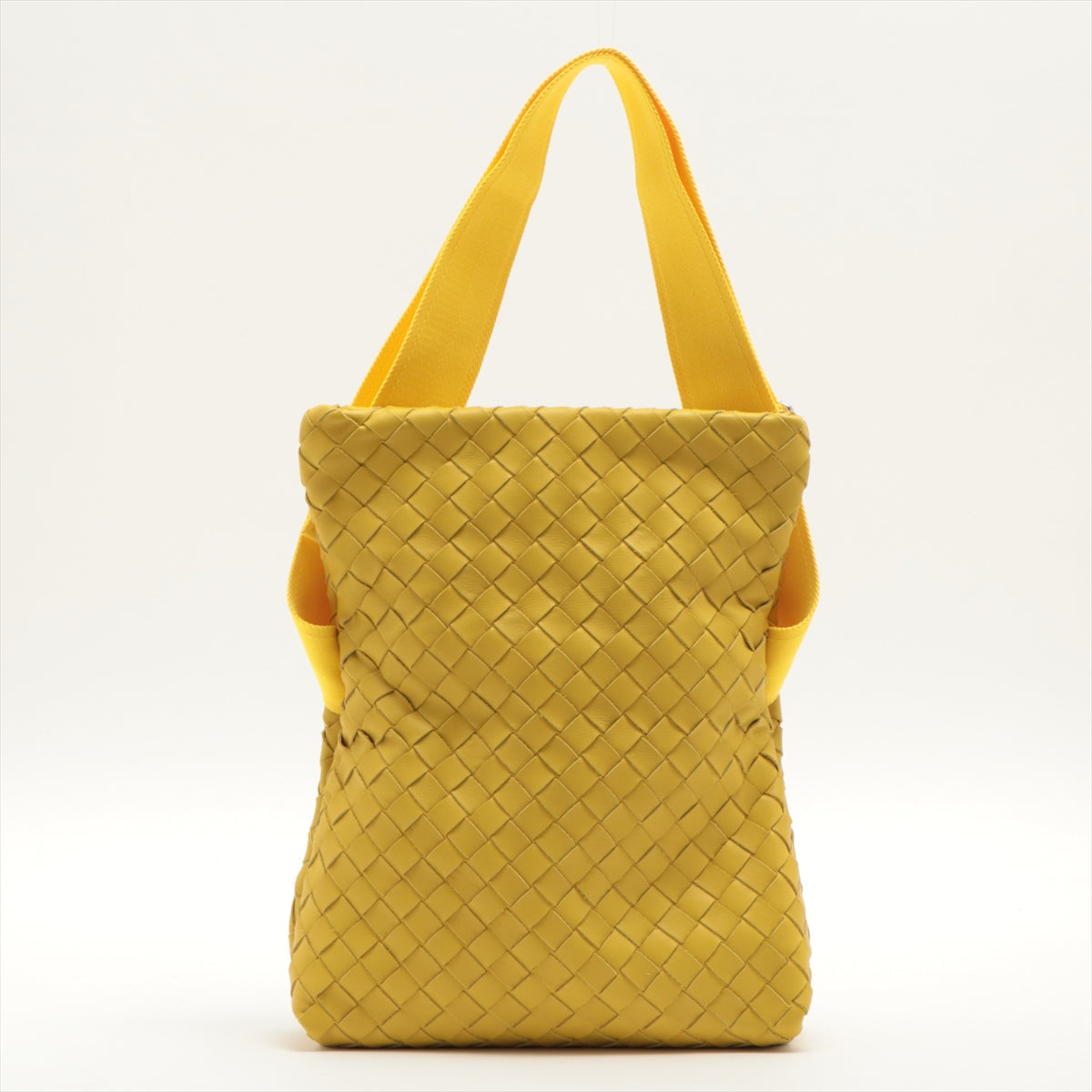 Bottega Veneta Intrecciato Leather Shoulder Bag Yellow