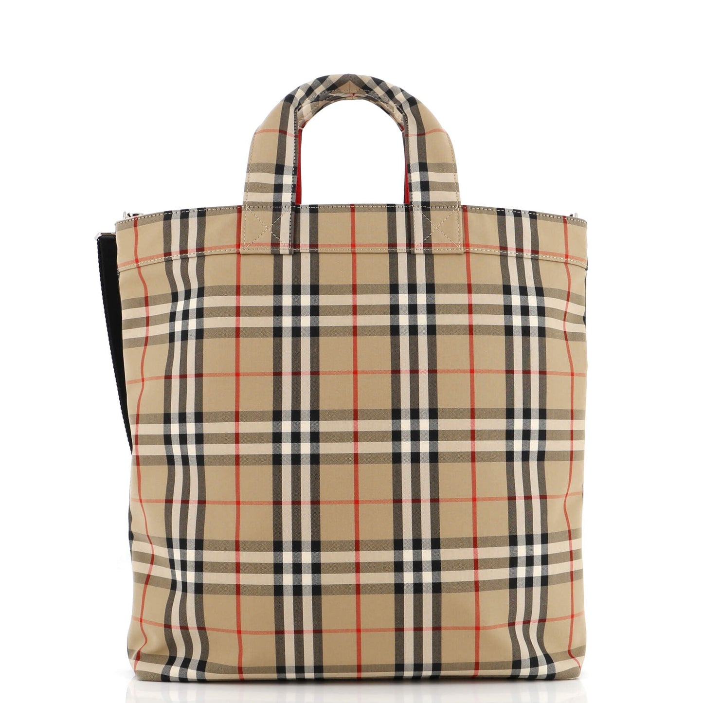 Artie Convertible Tote Bag Vintage Check Canvas
