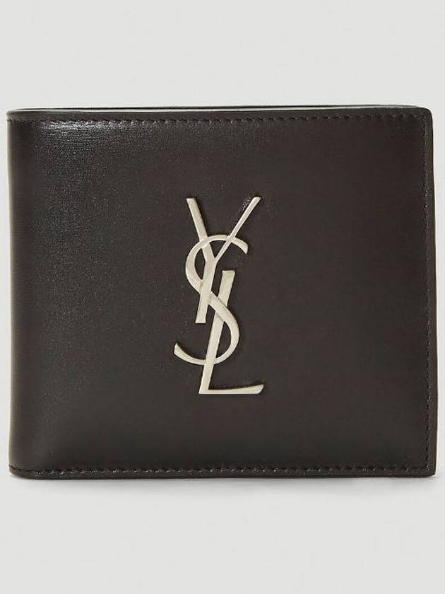 Saint Laurent East/West Wallet In Smooth Leather Black