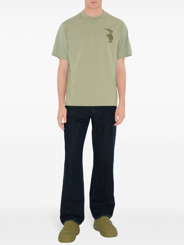 Burberry EKD Cotton Short Sleeve T-Shirt Sage Green