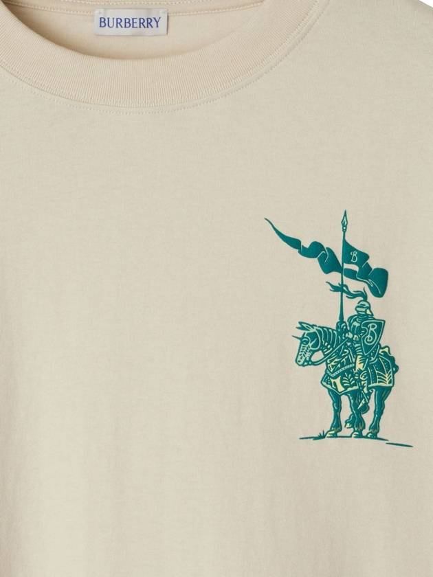 Burberry EKD Cotton Short Sleeve T-Shirt Chalk White