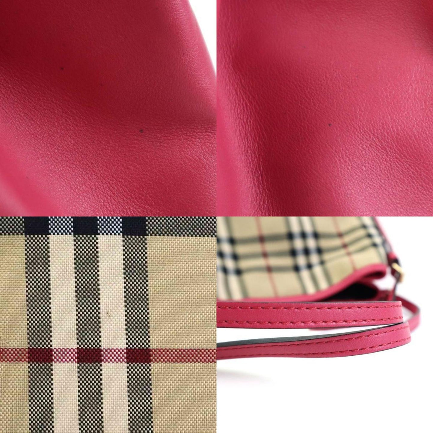 Burberry pink Nylon Canvas Leather Shoulder Bag ()