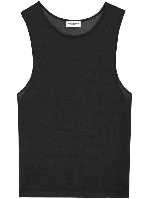 Saint Laurent Short Sleeve T-Shirt 776573 Y75ZA 1000 NOIR