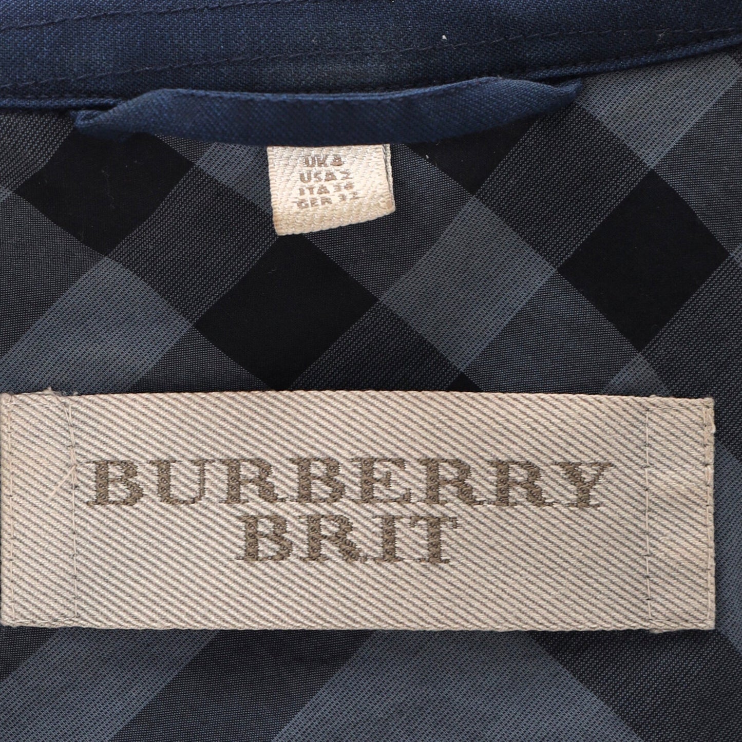 Burberry Brit Single-Breasted Blazer with Pockets in Blue Cotton Denim