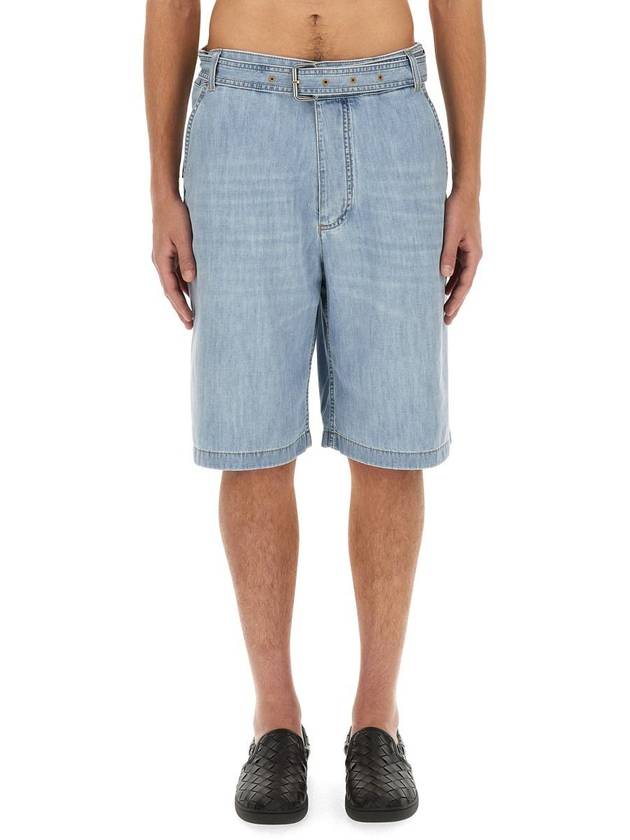 Bottega Veneta Denim Shorts Light Bleach