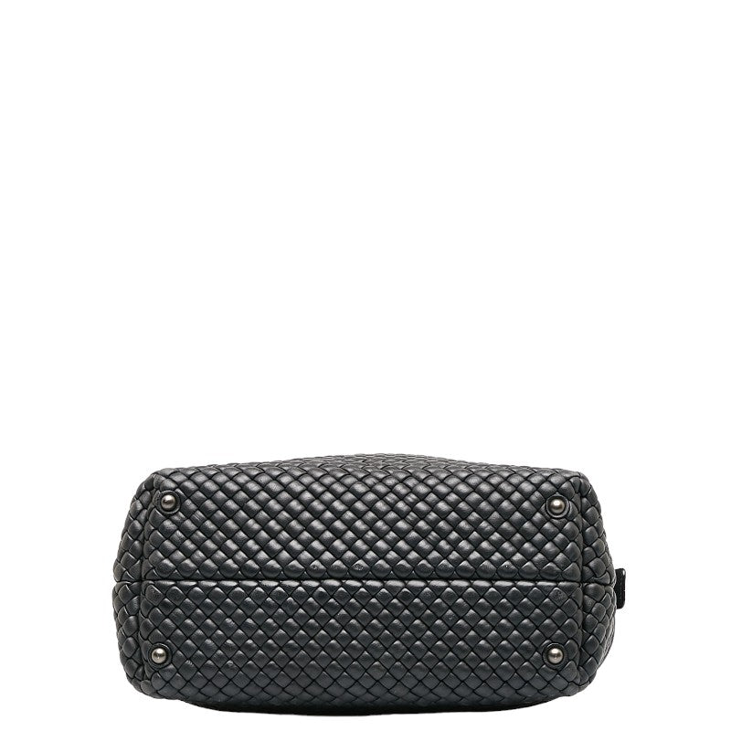 Bottega Veneta Intrecciato Tote Bag in Calf Leather Black Ladies