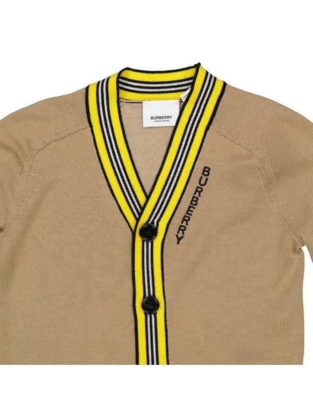 Burberry Burberry Boys Archive Beige Icon Stripe Cardigan, Size 4Y
