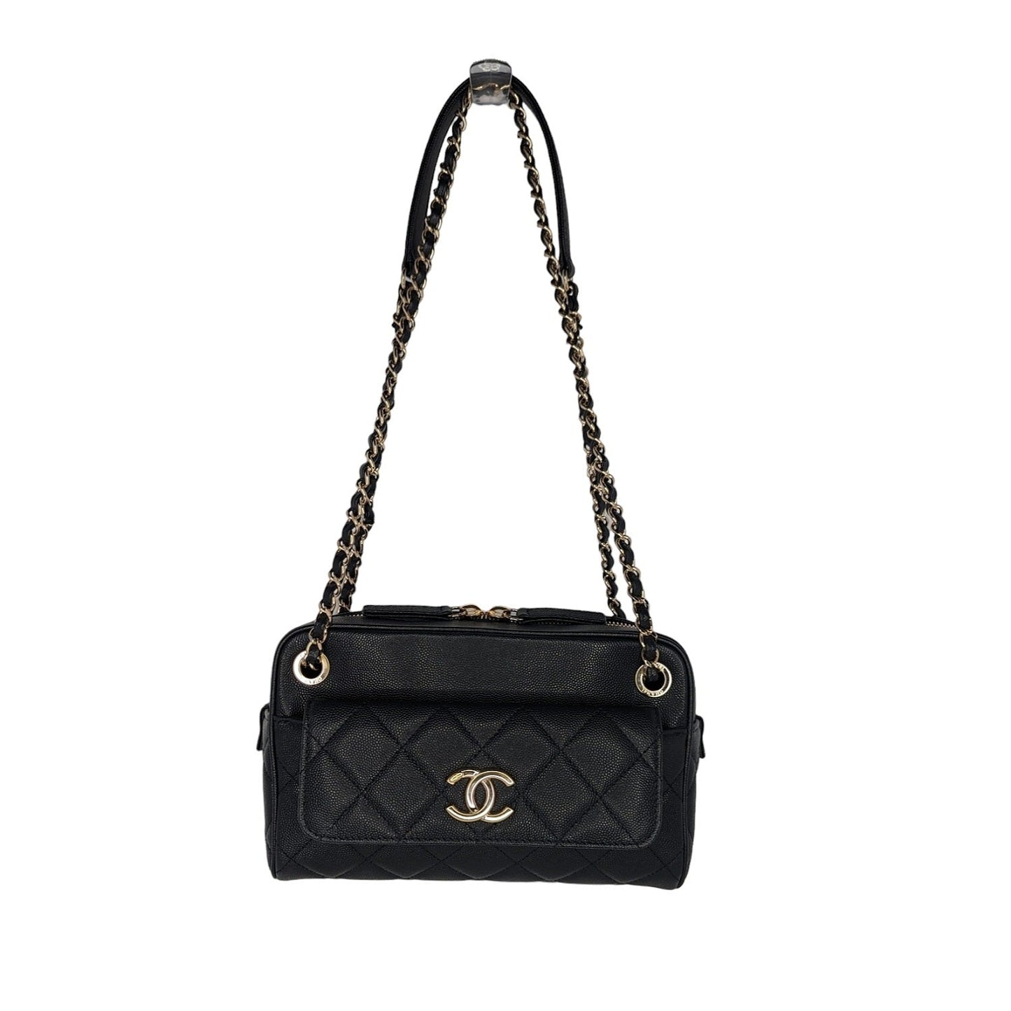 Chanel bag Black Caviar Quilted Small In & Out Camera Case