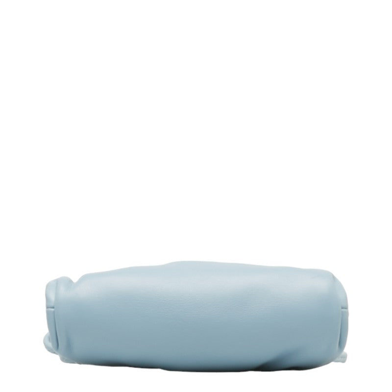 Bottega Veneta The Pouch Mini Shoulder Bag Light Blue Leather