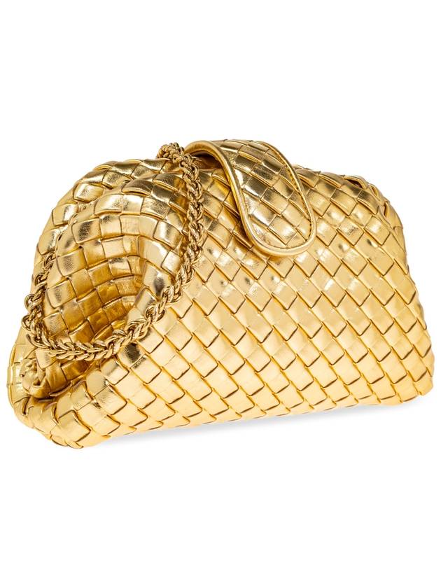 Bottega Veneta Bottega Veneta Small Lauren Shoulder Bag, Women's, Gold