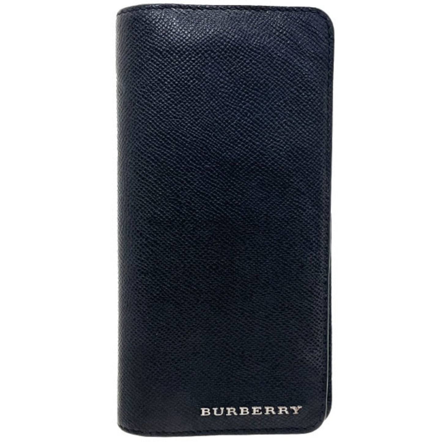 Burberry Leather Long Wallet (Bi-Fold) ()