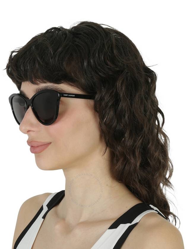 Saint Laurent Saint Laurent Black Butterfly Ladies Sunglasses SL 456 001 57