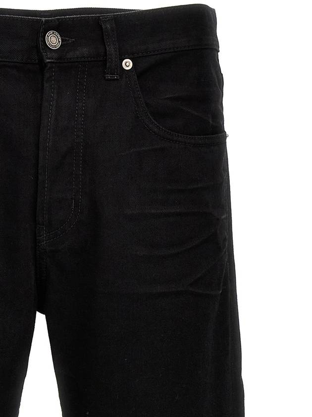 Saint Laurent Denim Cotton Straight Jeans Black